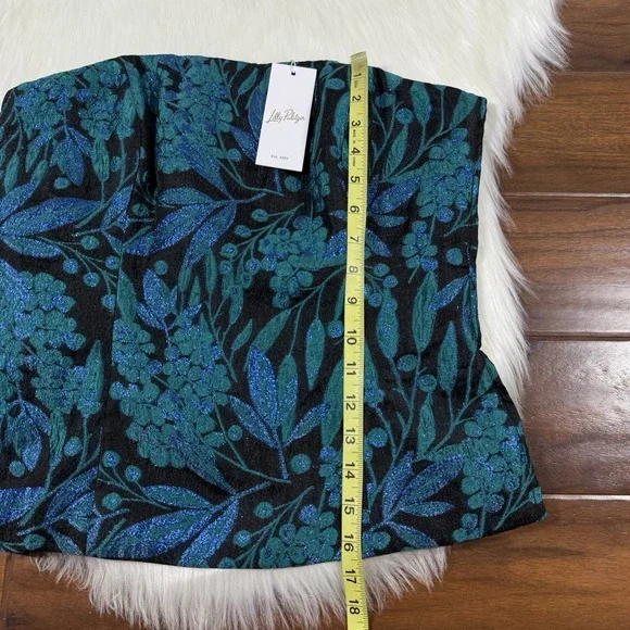 Lilly Pulitzer Women's Size 10 Lagoon Berry Brocade Camilo‎ Strapless Corset Top - Picture 4 of 10